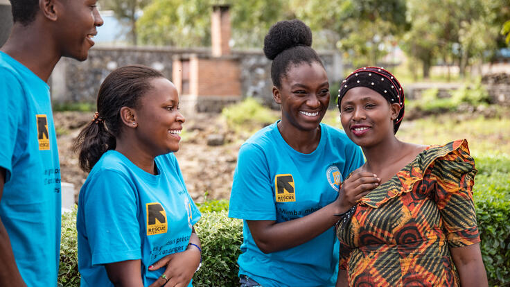 IRC staff in Goma.