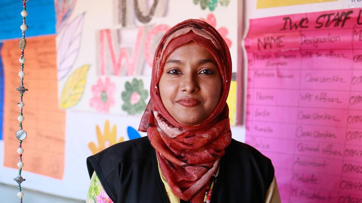 Dilshad, Responsible for a Women's Centre in Cox's Bazar, Bangladesh.