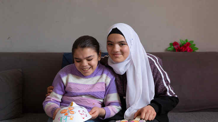 Ameera and her sister Ruqaya
