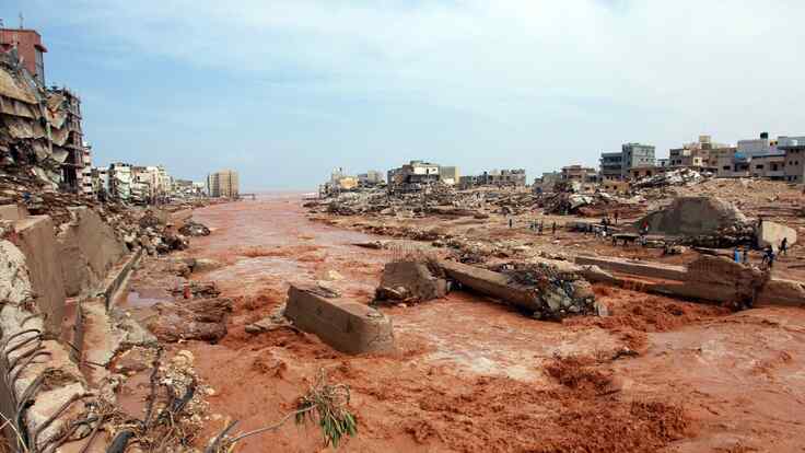 Libya flooding aftermath