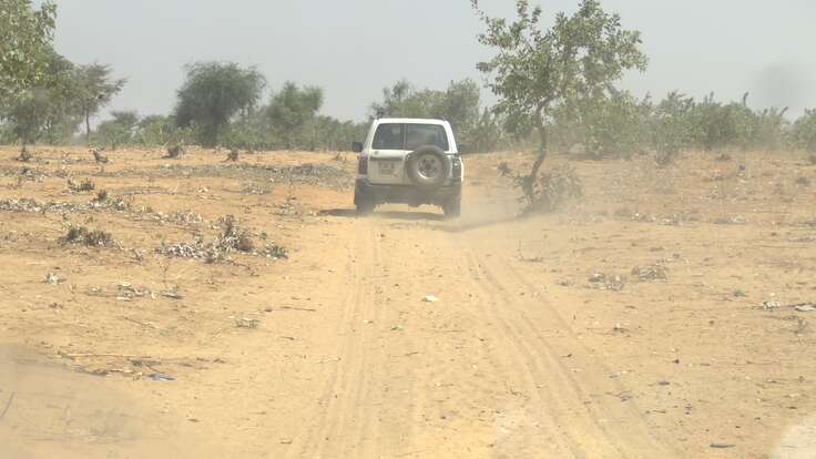 The mobile clinic travels to the village of Soley Damana to provide healthcare to those who can’t reach the health center.