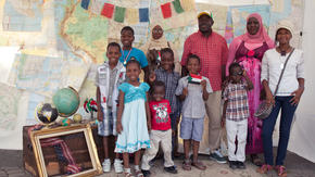 A newly arrived family from Sudan celebrates World Refugee Day in New Jersey.
