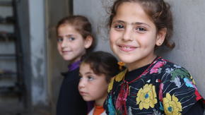 Young girls inside Syria