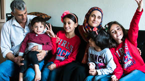 The Tlas family from Syria at home in San Diego