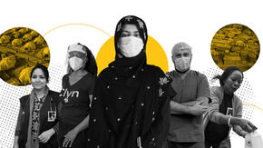 A group of health workers, refugees and aid workers who have shown courageous leadership.