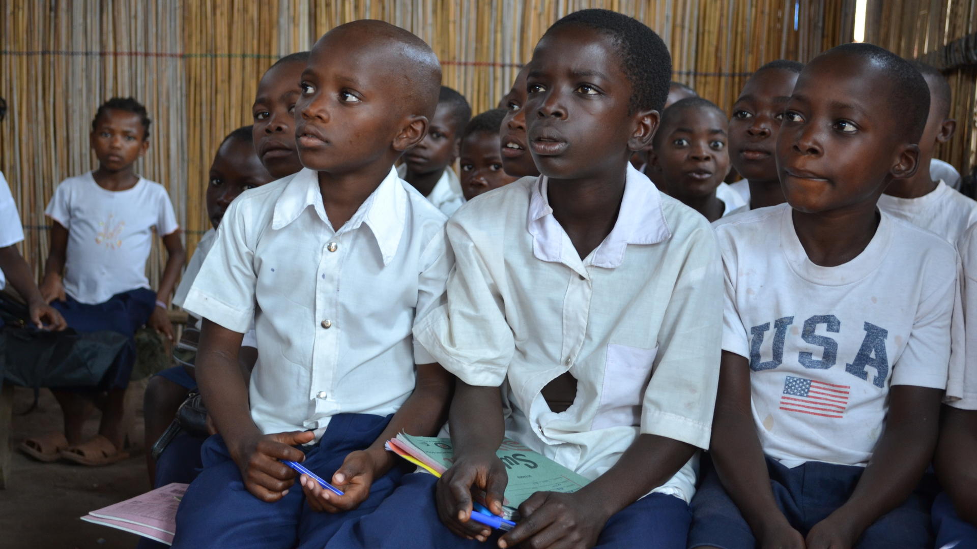 Congolese children at school