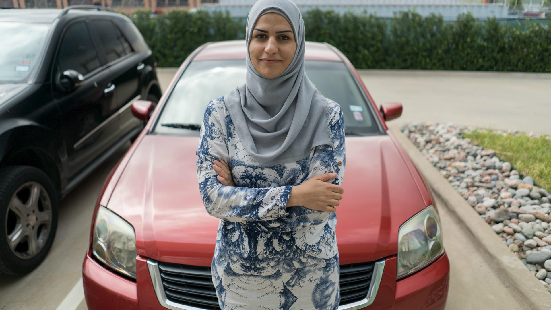 Bothina Matar Bothina Matar with her car