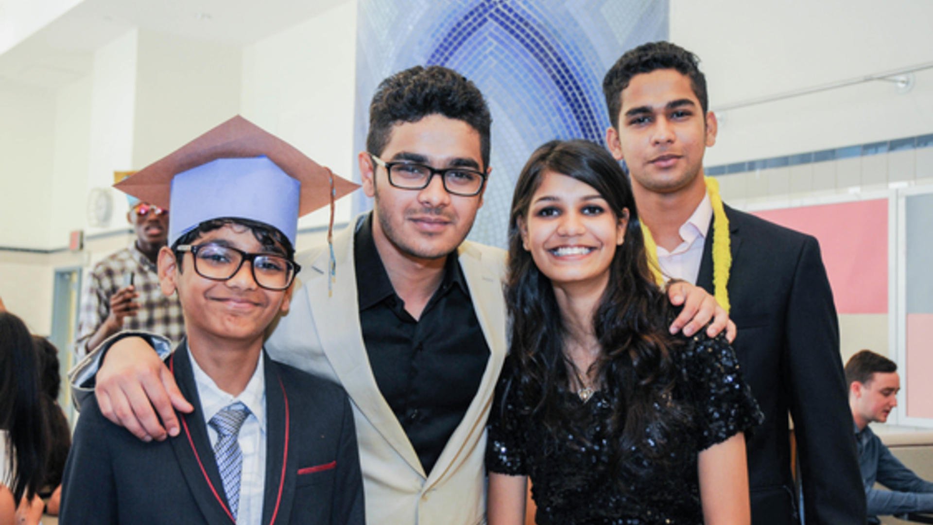 Zain and siblings at the Refugee Youth Summer Academy