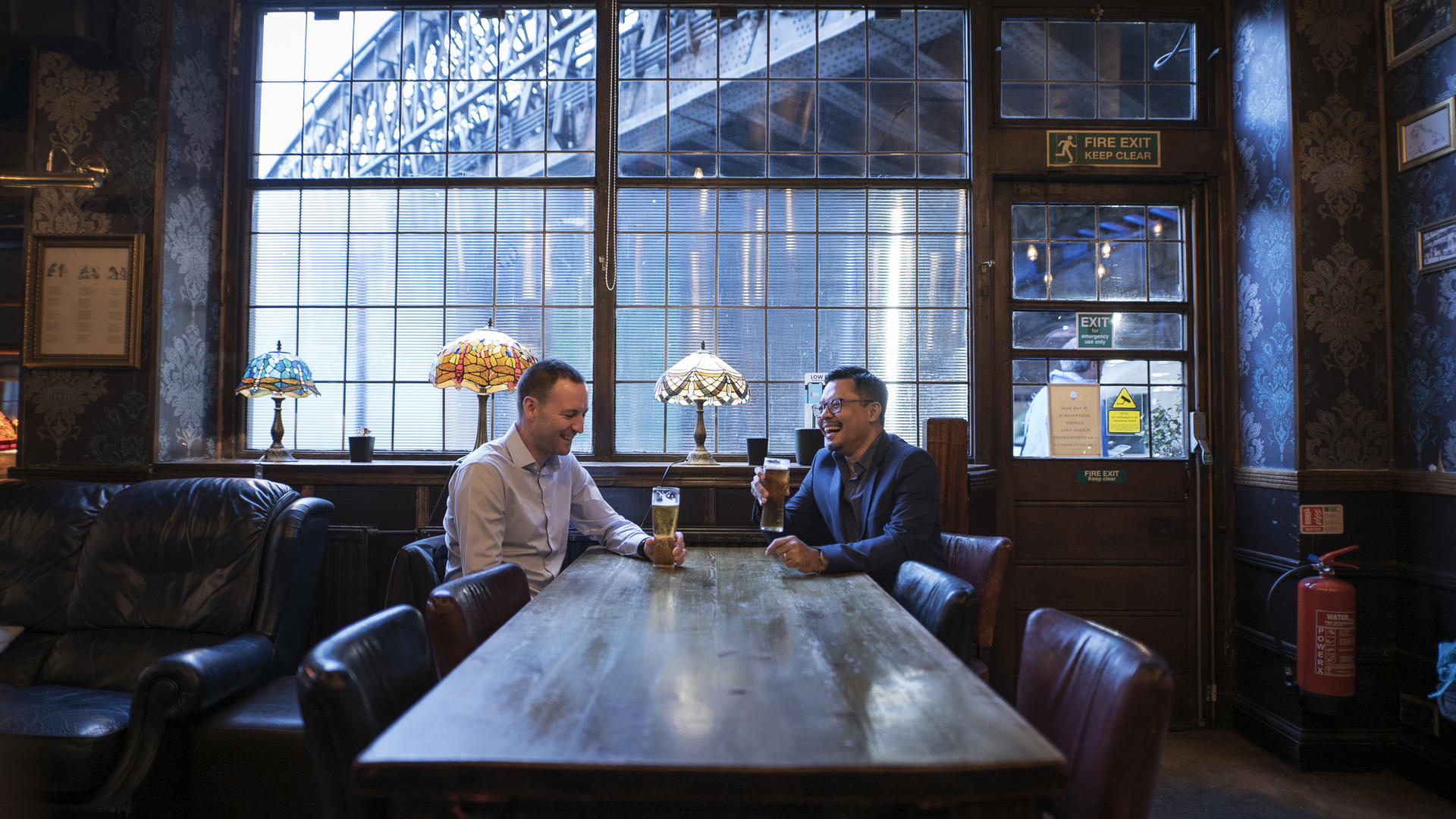 Darren and Warren at a pub