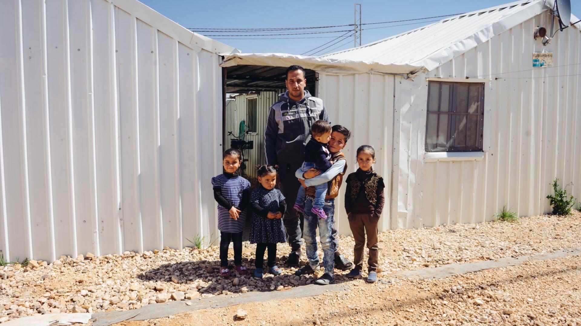 Mohammad with his family in Jordan Mohammad with his family in Jordan