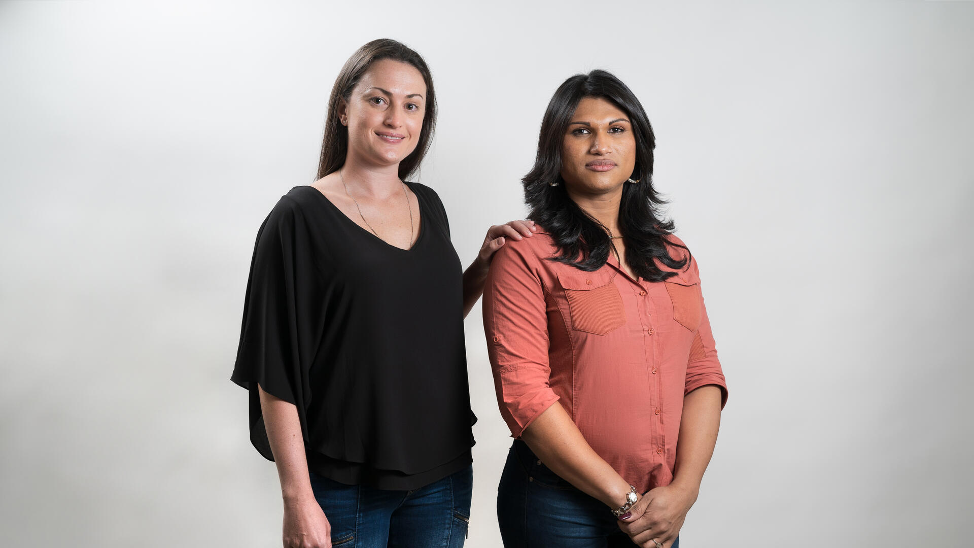 Lincy Sopall, right, came to the U.S. an asylum seeker in 2018.