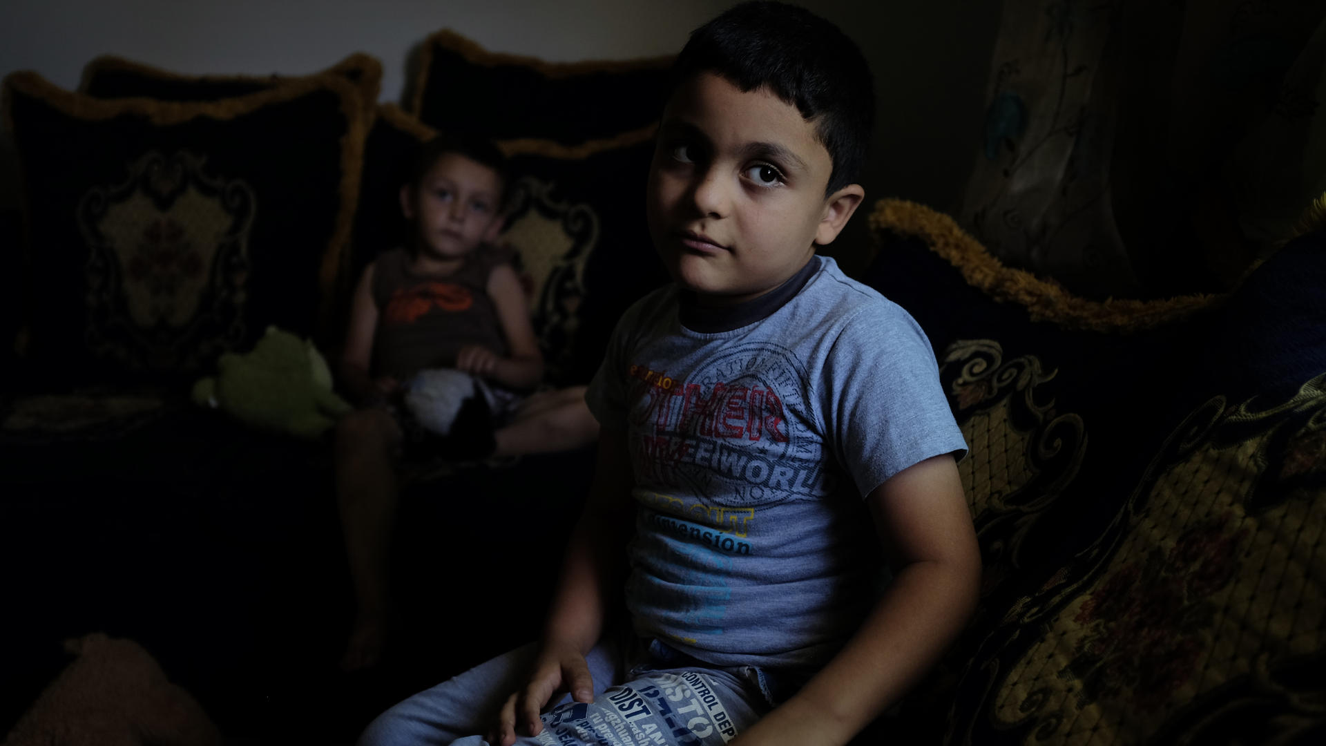 Hisham, in a refugee shelter in Jordan